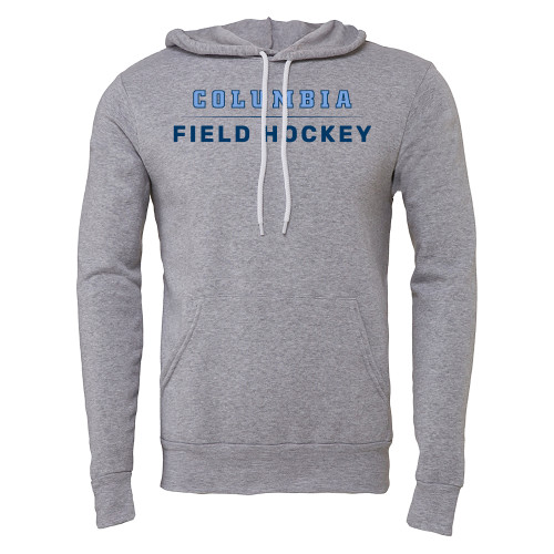  Bella + Canvas Heather Grey Fleece Hood - Columbia - Field Hockey