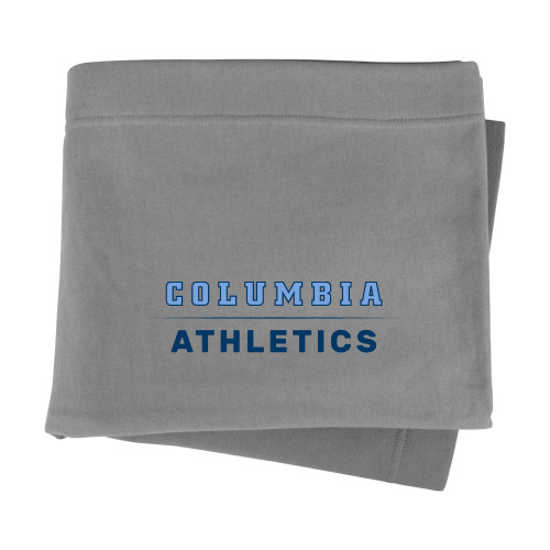  Grey Sweatshirt Blanket - Columbia Athletics - Primary Wordmark