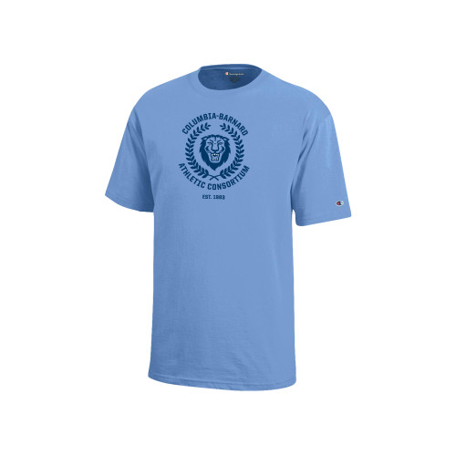  Champion Youth Light Blue Short Sleeve Tee - Columbia Barnard Athletic Consortium