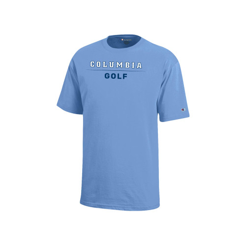  Champion Youth Light Blue Short Sleeve Tee - Columbia - Golf