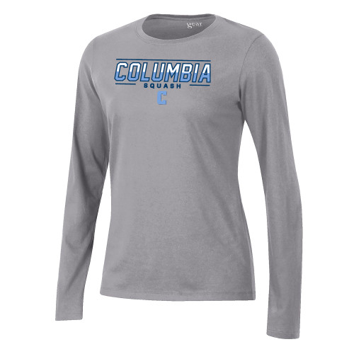  Gear Womens Oxford Heather Long Sleeve Tee - Columbia Squash - C