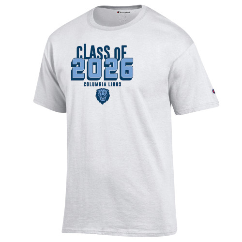  Champion White T Shirt - Class of 2026 Columbia University