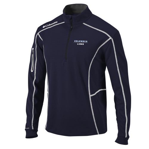   Navy Omni Wick Shotgun 1/4 Zip - Columbia - Lions