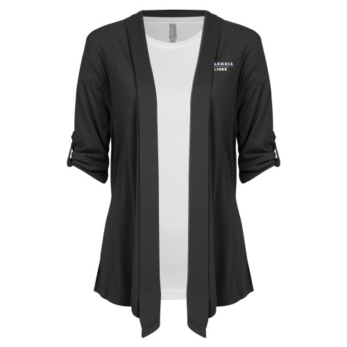  Womens Grey Drape Front Cardigan Sweater - Columbia - Lions