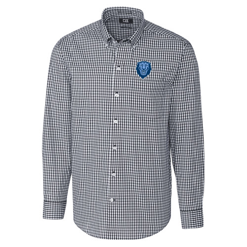  Cutter & Buck Charcoal Gingham Long Sleeve Button Down - Columbia Primary Spirit Mark