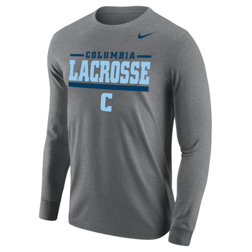  Nike Core Lacrosse Light Grey  Long Sleeve Tee