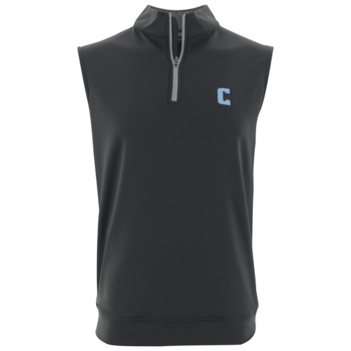  Peter Millar Dark Grey Galway Performance 1/4 Zip Vest