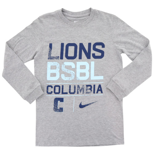  Nike Womens Name Drop Over Rules/Baseball Light Blue Long Sleeve