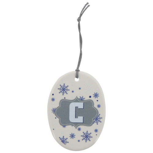  Ceramic Oval Ornament Multi