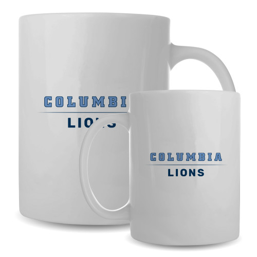  Full Color White Mug 15oz - Columbia Lions Wordmark