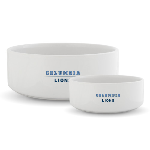  Ceramic Dog Bowl - Columbia Lions Wordmark