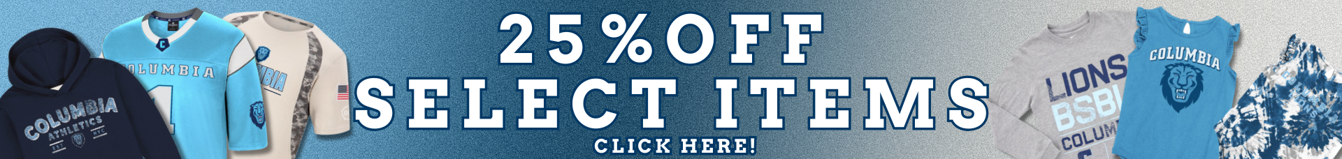 25% Off Select Items