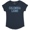 Thumbnail image for  Womens Distressed Straight Up Navy Tri Blend Dolman Short Sleeve Tee