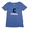 Thumbnail image for  Womens Nike Light Blue Logo Over Sport Name Drop Short Sleeve