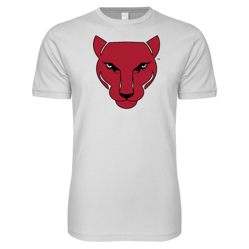 Next Level White SoftStyle T Shirt-Wild Cat Head