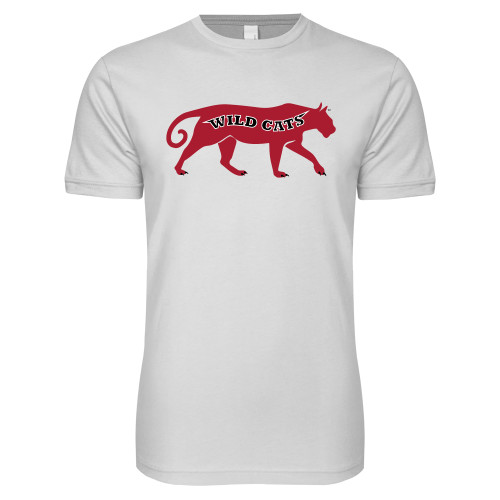 Next Level White SoftStyle T Shirt-Wild Cat Body