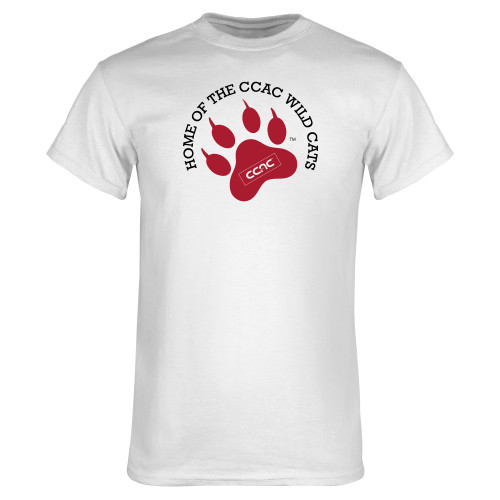 White T Shirt-Home of Paw