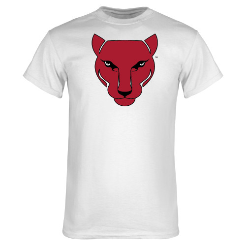 White T Shirt-Wild Cat Head