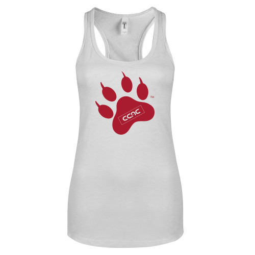 Next Level Racerback Tank White-Paw Print