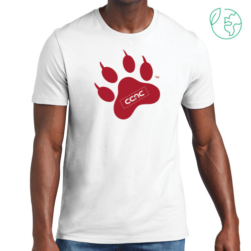 Allmade White Organic Cotton Tee-Paw Print