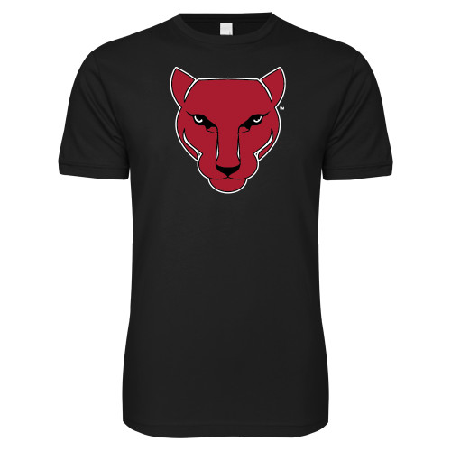 Next Level Black SoftStyle T Shirt-Wild Cat Head