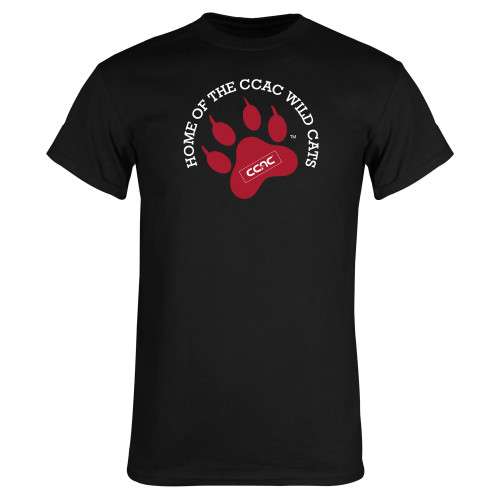 Black T Shirt-Home of Paw