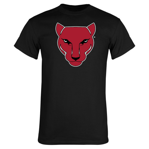 Black T Shirt-Wild Cat Head