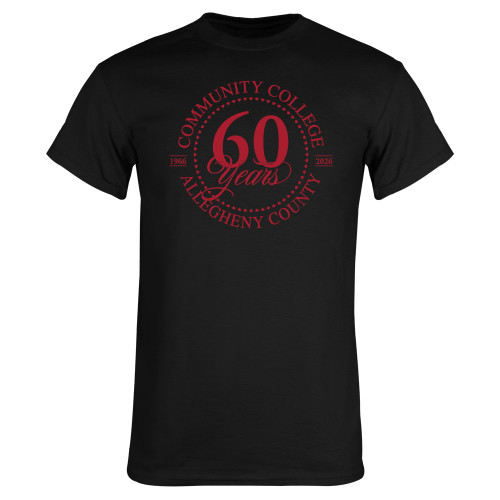  Black T Shirt - CCAC 60th Anniversary with Script Font
