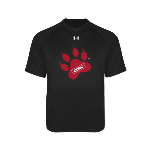 Under Armour Youth Black Tech Tee-Paw Print