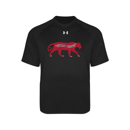 Under Armour Youth Black Tech Tee-Wild Cat Body