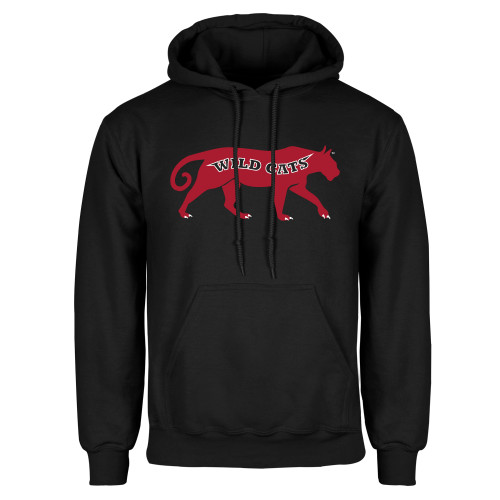 Black Fleece Hoodie-Wild Cat Body