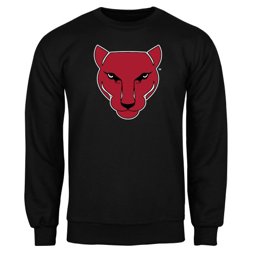 Black Fleece Crew-Wild Cat Head