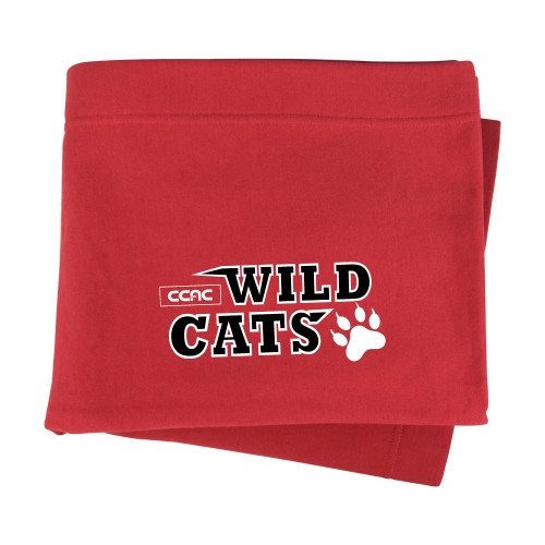 Red Sweatshirt Blanket-Stacked Wordmark