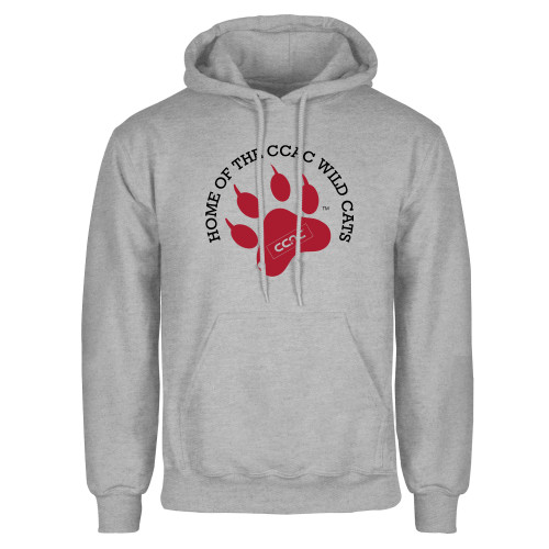 Grey Fleece Hoodie-Home of Paw