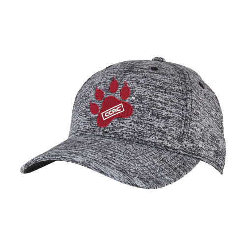 PosiCharge Black/White Electric Heather Hat-Paw Print Embroidery