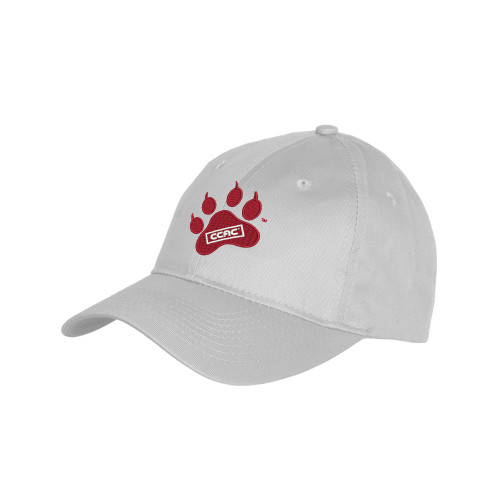 Youth Light Grey Pro Style Hat-Paw Print Embroidery