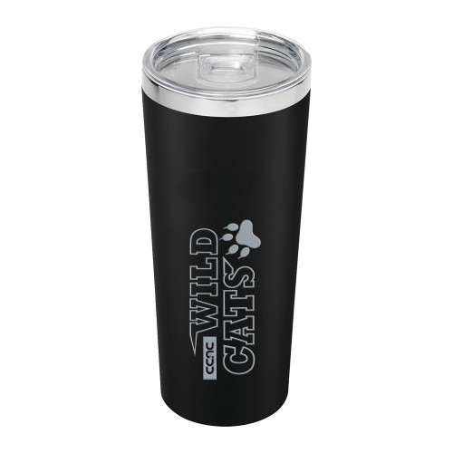 Thor Vacuum Insulated Black Tumbler 22oz-Stacked Wordmark Engraved