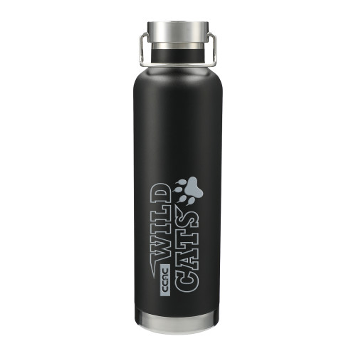 Thor Copper Vacuum Insulated Black Bottle 32oz-Stacked Wordmark Engraved