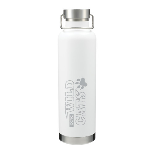 Thor Copper Vacuum Insulated White Bottle 32oz-Stacked Wordmark Engraved