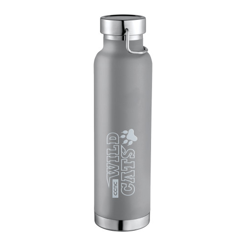 Thor Copper Vacuum Insulated Grey Bottle 22oz-Stacked Wordmark Engraved