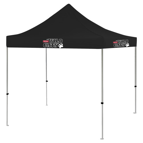  9 ft x 9 ft Black Tent - Stacked Wordmark for Vinyl