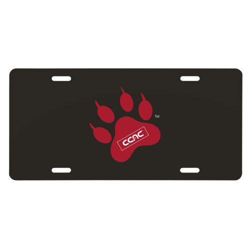 License Plate-Paw Print