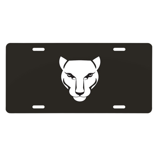 License Plate-Wild Cat Head