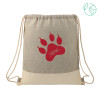 Thumbnail image for  Split Recycled Cotton Grey/Natural Drawstring Bag