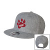 Thumbnail image for  Heather Grey Wool Blend Flat Bill Snapback Hat