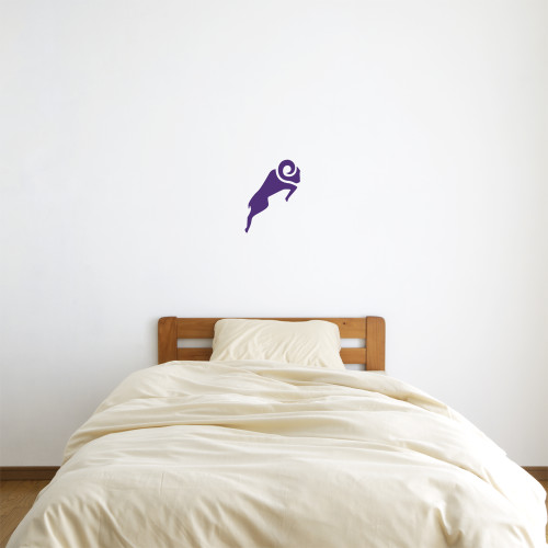  1 ft x 1 ft Fan WallSkinz - Athletic Ram