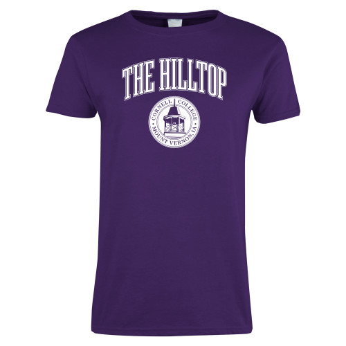  Womens Purple Short Sleeve Tee - The Hilltop