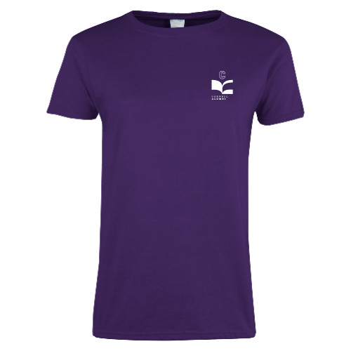  Womens Purple Short Sleeve Tee - Alumni Logo