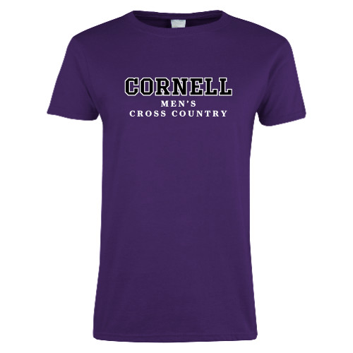 Womens Purple Short Sleeve Tee - Mens Cross Country