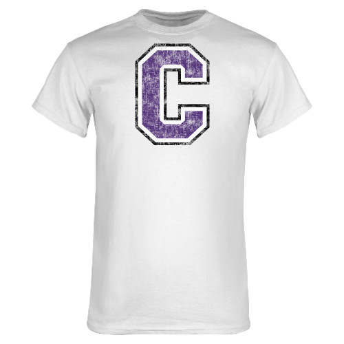  White T Shirt - Cornell C Distressed